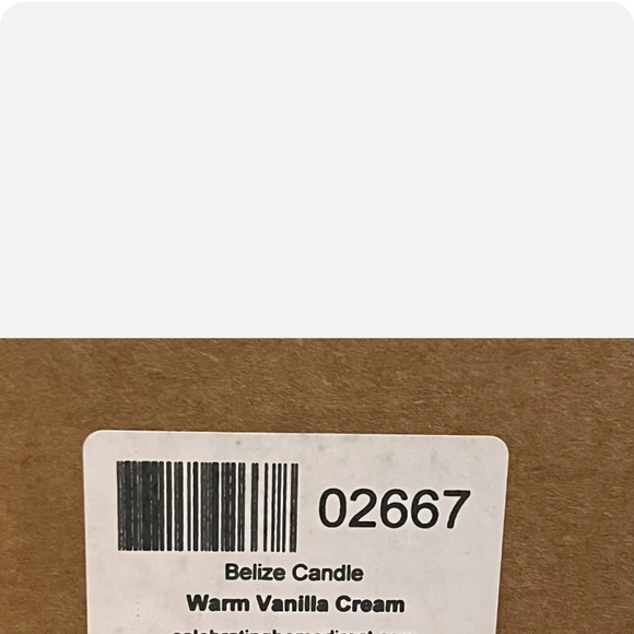 Belize Warm Vanilla Cream candle New Celebrating Home, 60 hours burn time 13 oz - Picture 3 of 4